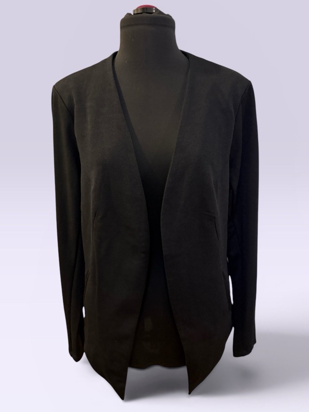 BCBGeneration Black Open-Front Blazer